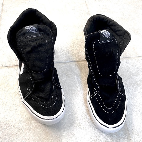 Vans black hi-top sneaker men’s sz 8.5 Wmns sz 10 - Picture 2 of 5